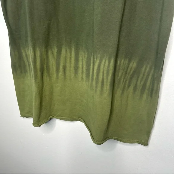 NWT Olive Green Dip-Dye Short Sleeve Women's T-Shirt Material Dress Size 2X - Picture 12 of 13